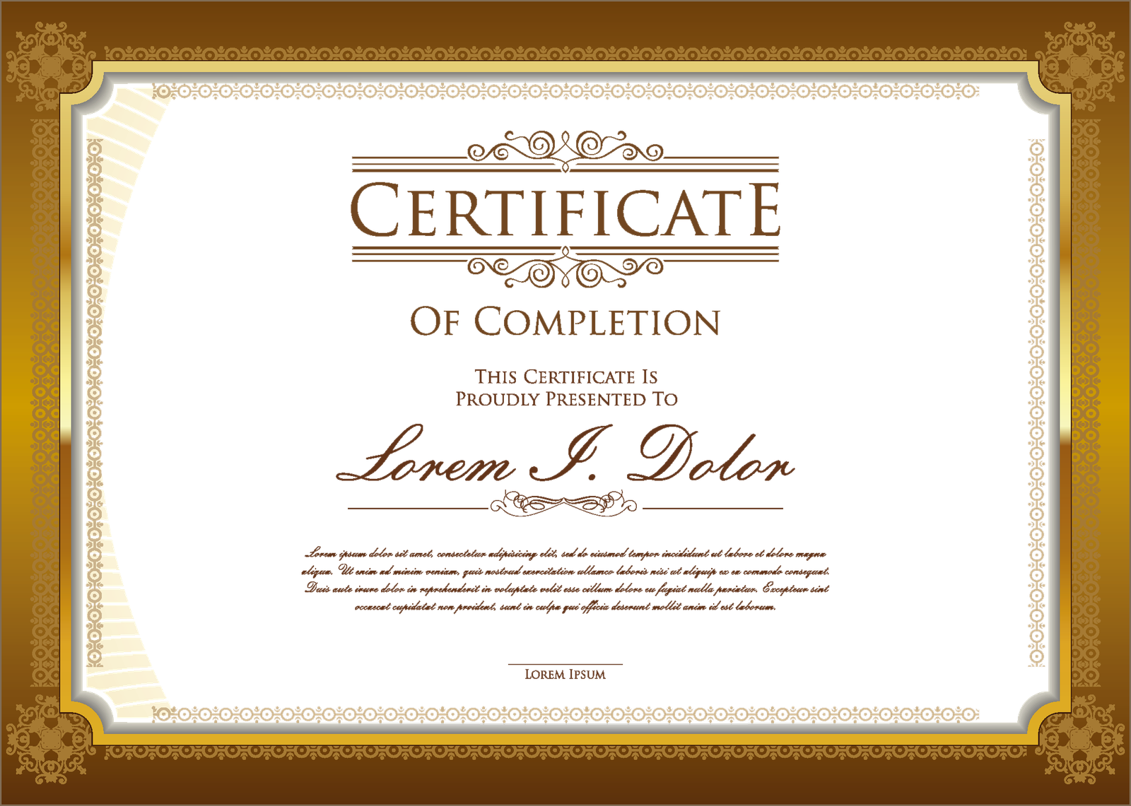 Sample Certificate